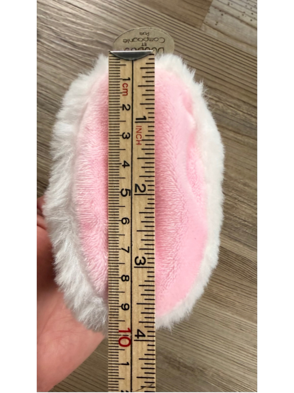 Baby Doudou et Compagnie Lamb Slippers White Pink - Picture 5 of 8